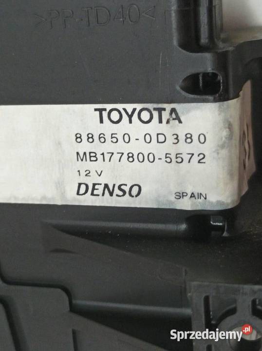 MODUŁ KLIMATYZACJI 886500D380 Toyota Yaris III Rok produkcji 2015