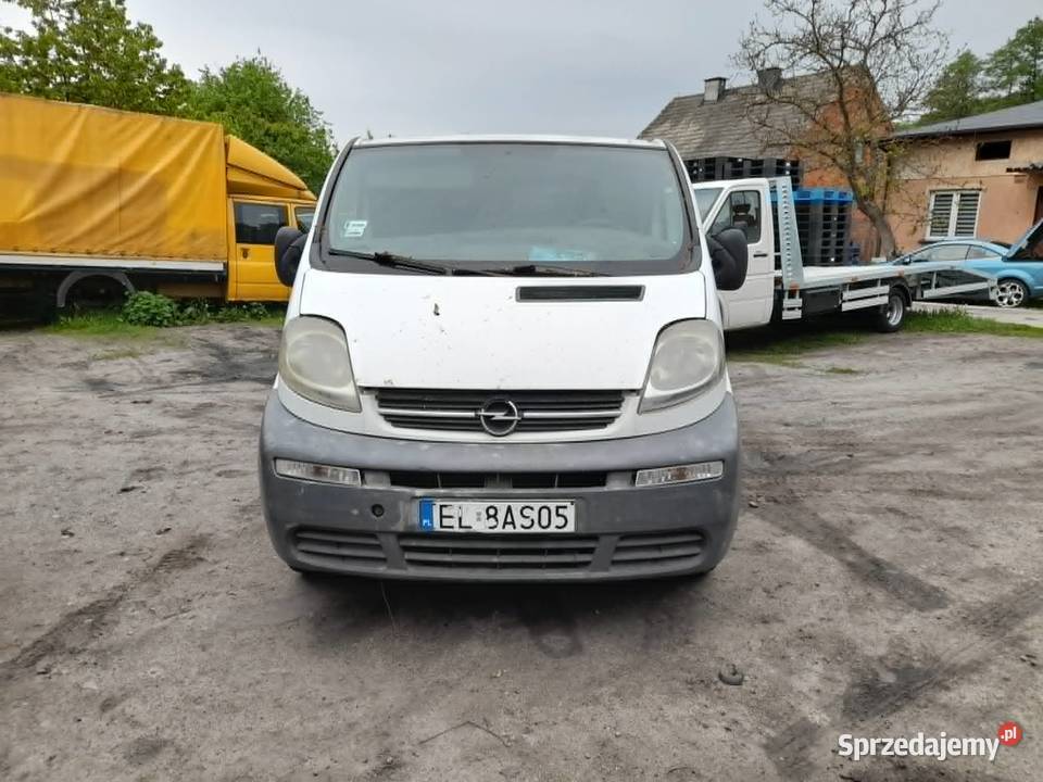 Opel Vivaro2002 r19 DTIUszkodzony SilniCałość 100KM Zduńska Wola