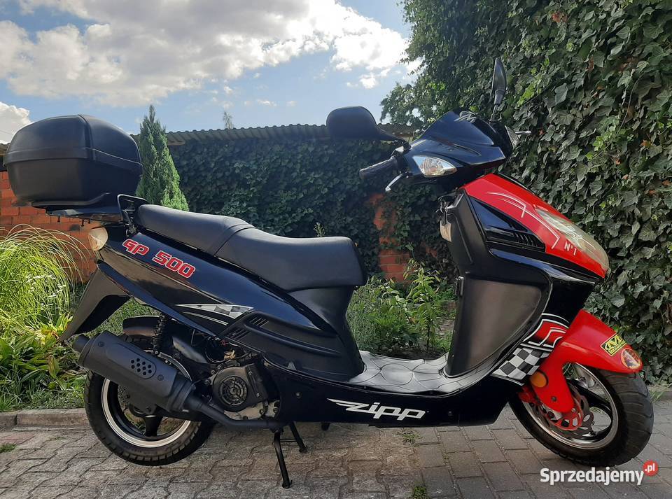 Zadbany duży mocny skuter Zipp GP500 4t 5080 Tuczno