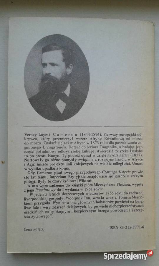 Czarny Książę Verney Lovett Cameron miękka pomorskie Gdynia