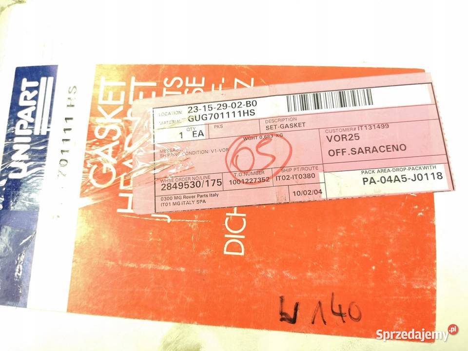 USZCZELKI GÓRY SILNIKA DISCOVERY I 8998 20 ORI