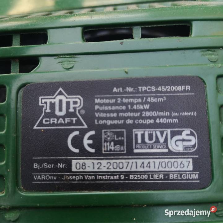 Piła spalinowa Top kraft podkarpackie Nisko sprzedam