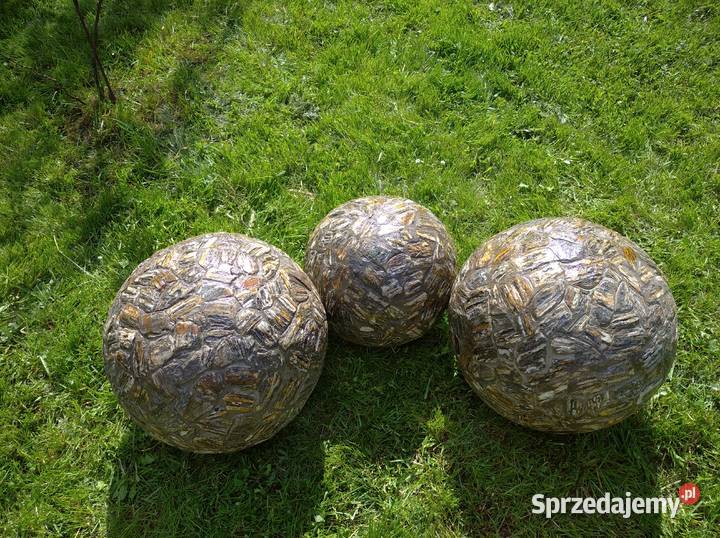 Kule z kamienia naturalnego szare kamień kora Długołęka-Świerkla