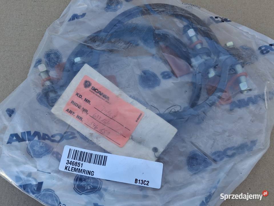 SCANIA PIERŚCIEŃ OBEJMA OPASKA SIŁOWNIKA ZACISKU Bieleń
