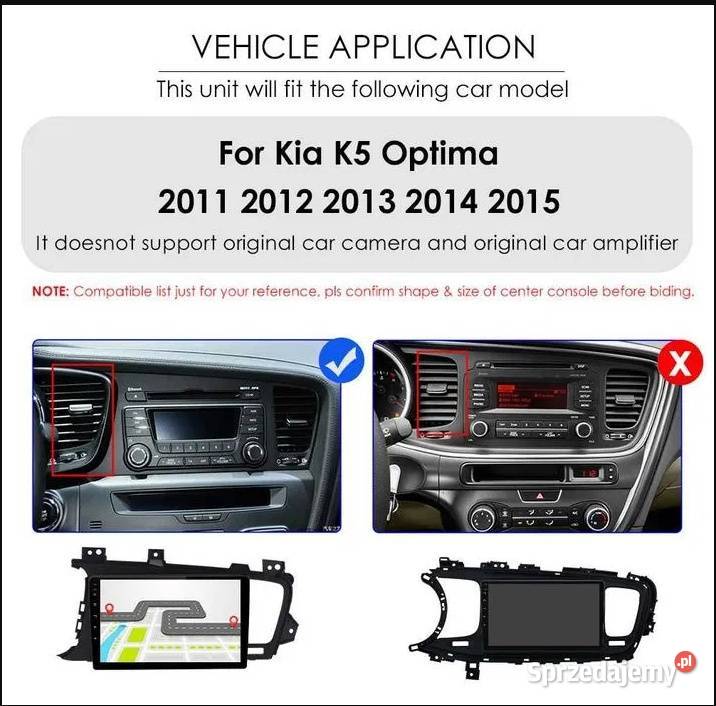 Radio 2din Android 12 Kia Optima 20112015r gps Ożarowice