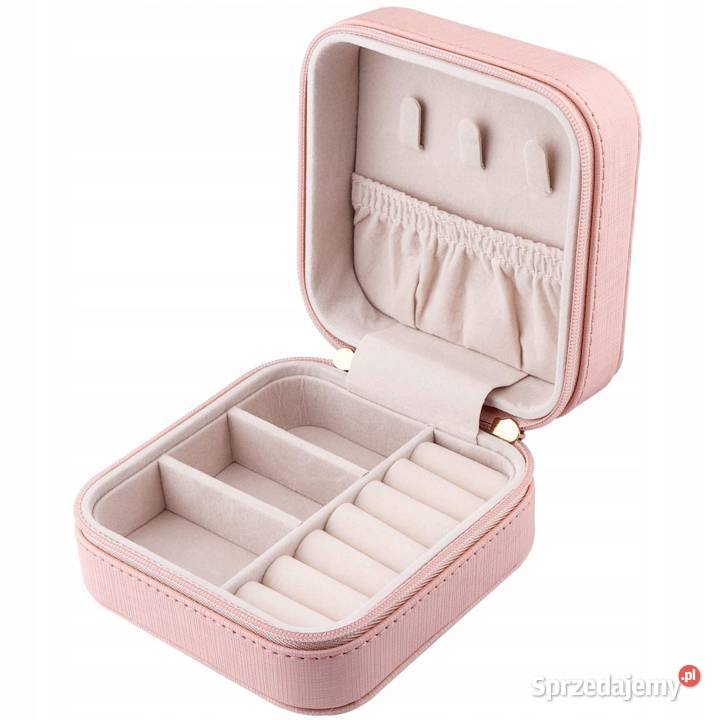Etui Organizer na Biżuterię Mini Pudełko Różowe Płock