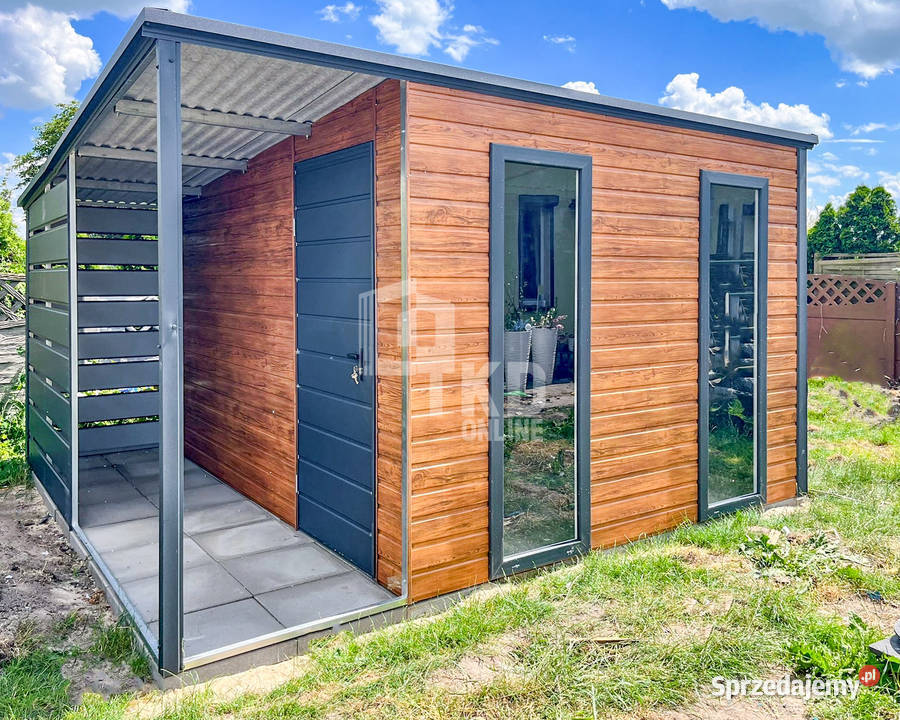 Schowek Domek ogrodowy 2x3m wiata 1m Drzwi 2x Żnin