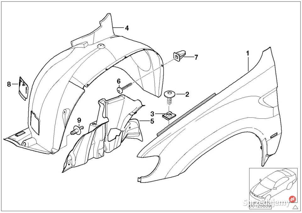 Pokrywa osłony wn koła BMW 51717028942 sprzedam