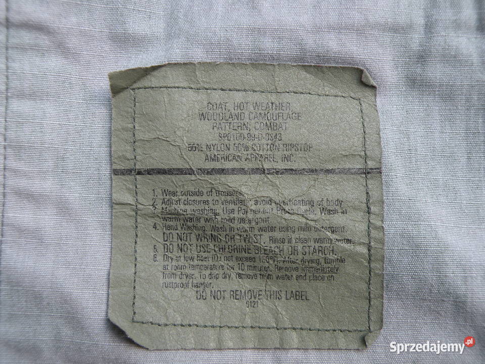 Bluza BDU woodland large regular ripstop obszyta Wrocław sprzedam