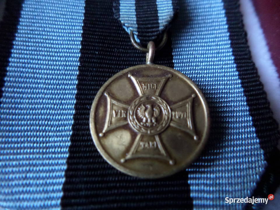 Medal Zasłużonym Na Polu Chwały z miniaturką Militaria Poznań