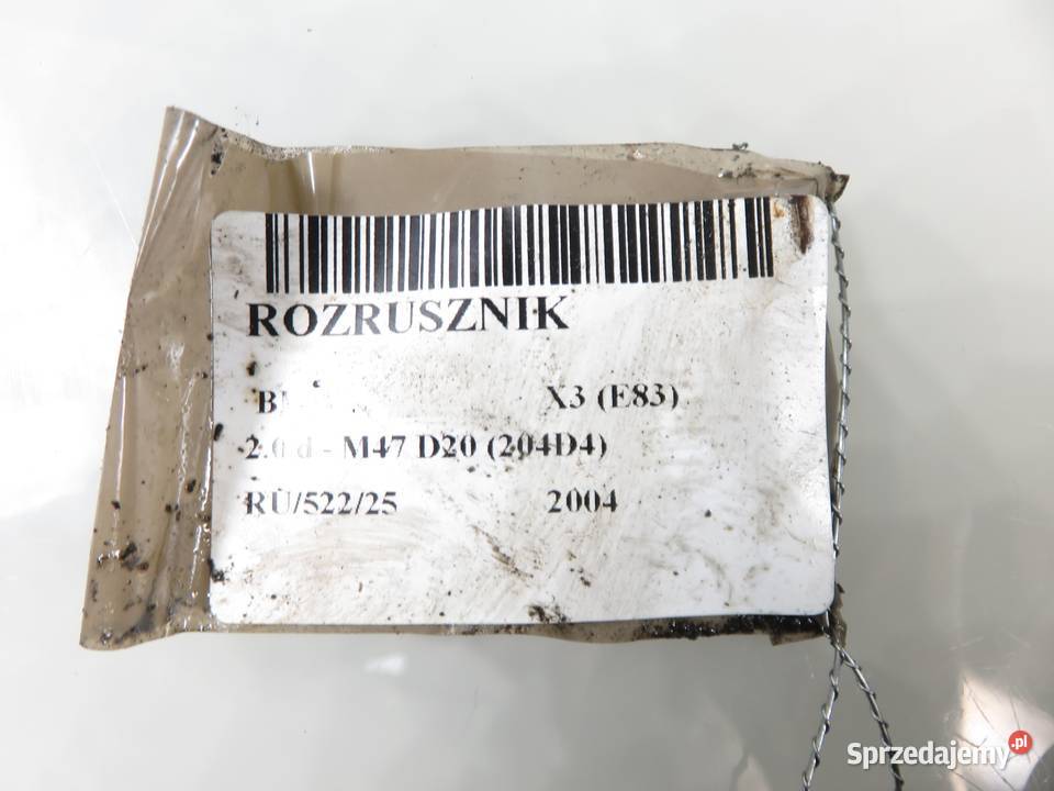ROZRUSZNIK BMW X3 E83 20 d 150 M47 D20 204D4