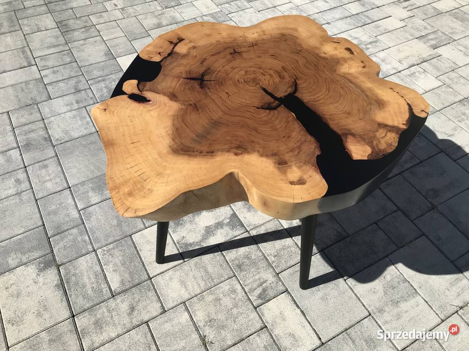 Stolik kawowy drewniany żywica epoksydowa Stoliki kawowe i ławy