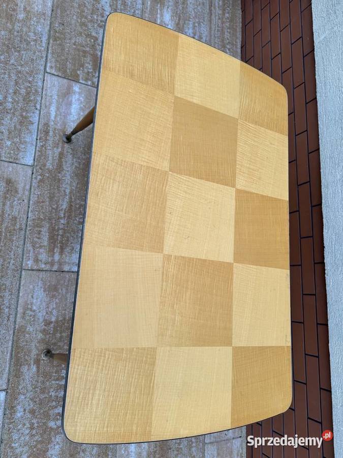 Stolik PRL vintage art deco rozkładany Garwolin