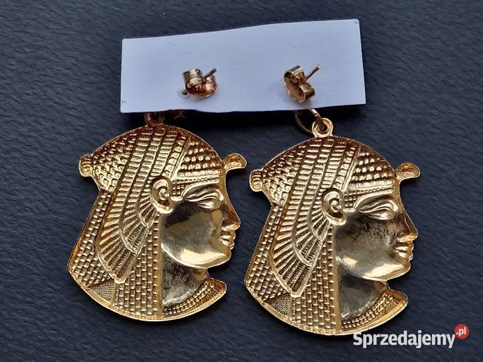 ANTIQUE KOLCZYKI VINTAGE FARAON STAROŻYTNY EGIPT Biżuteria dla Pań Częstochowa