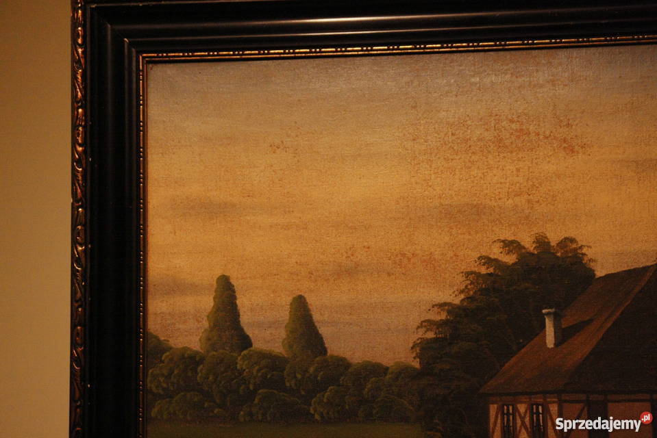 Charles Selmer z 1933 r Stary obraz malowany na Wałcz