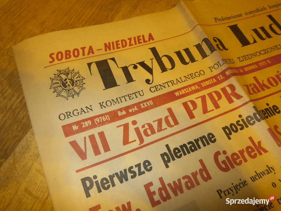 Trybuna Ludu 14 grudnia 1975 VII zjazd PZPR