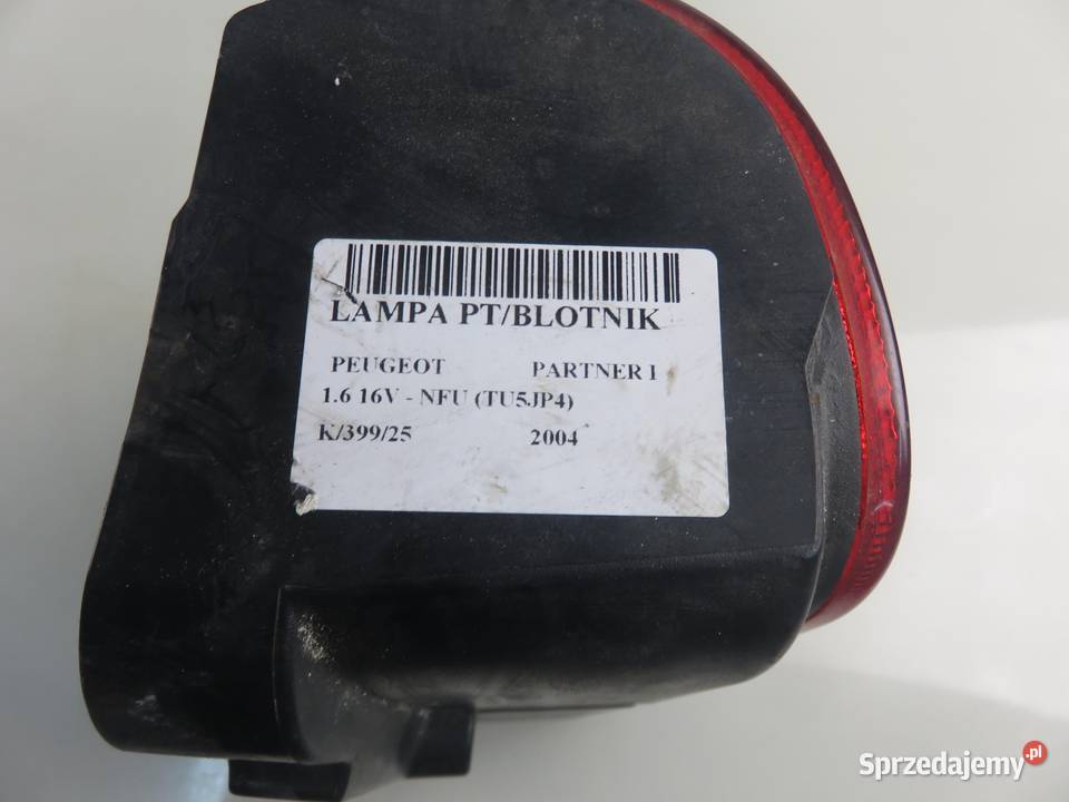 LAMPA PRAWA TYLNA PEUGEOT PARTNER I Części samochodowe
