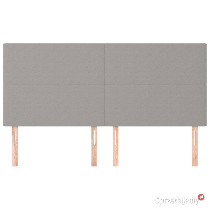 Zagłówki do łóżka 4 jasnoszary 80x5x7888 tkanina Warszawa