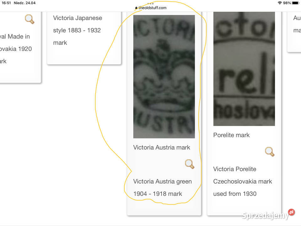 Filiżanka Victoria Austria małopolskie Kraków