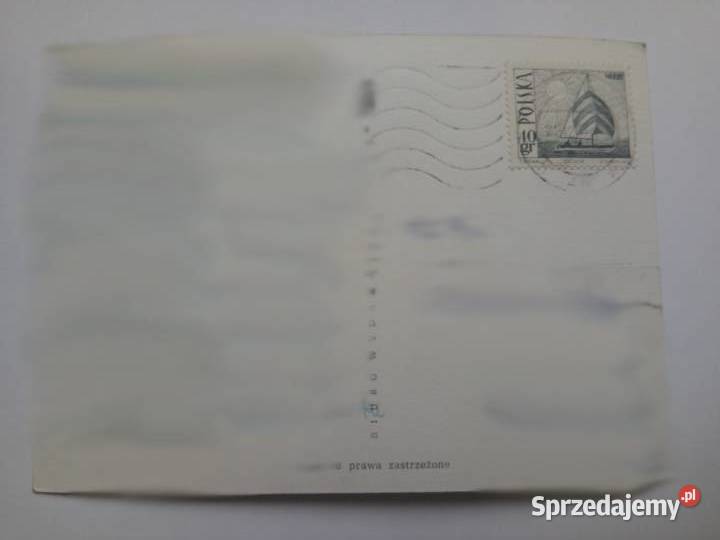 Pocztówka Wesołych Świąt 1969r PRLu Znaczek Dąbrowa Górnicza