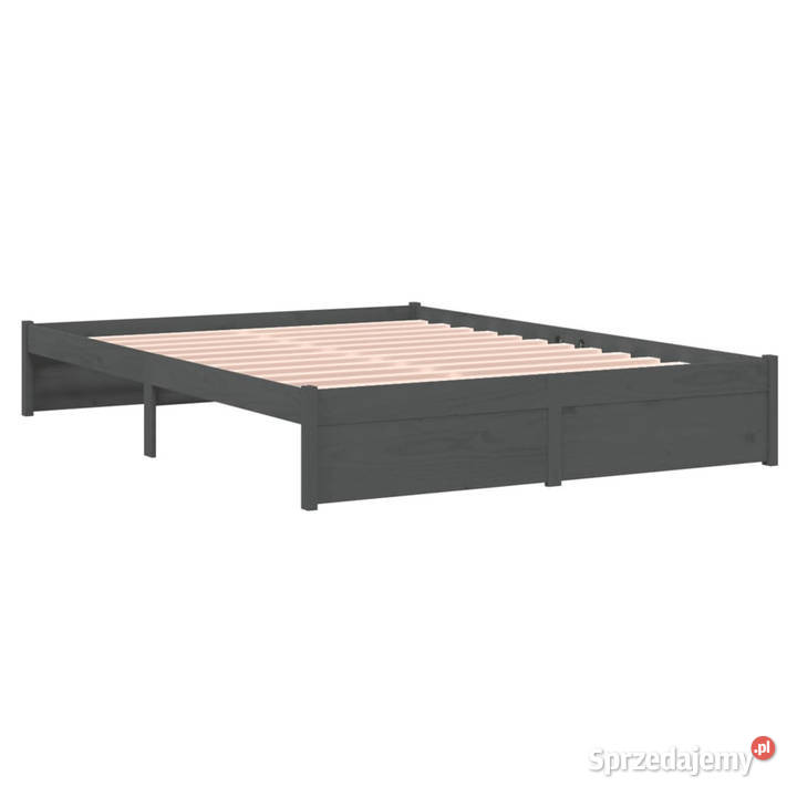 Rama łóżka szara lite drewno 140 x 200 WM814951 31cm Warszawa sprzedam