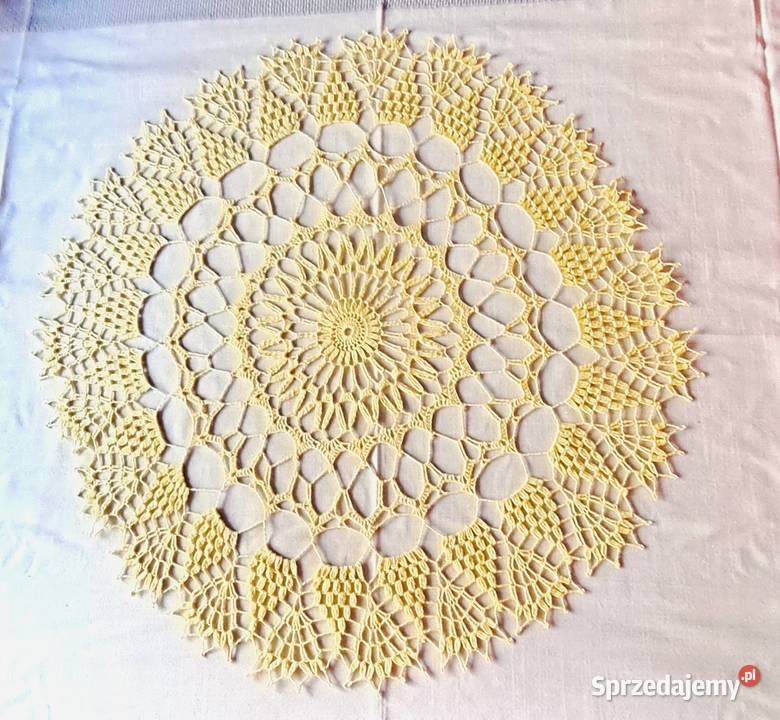 Serwetka na szydełku Wielkanocna rękodzieło Poznań