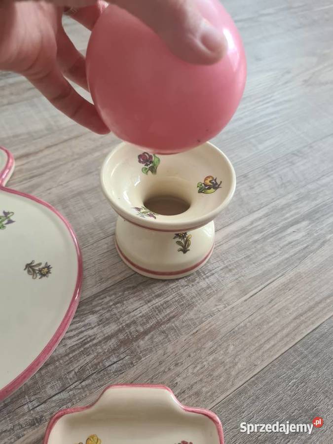 Zestaw śniadaniowy ceramika Allgauer sygnowana Gorlice