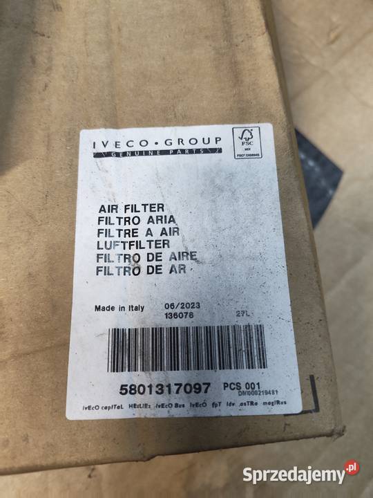 5801317097 filtr powietrza oryginalny Iveco dostawcze Gostyń
