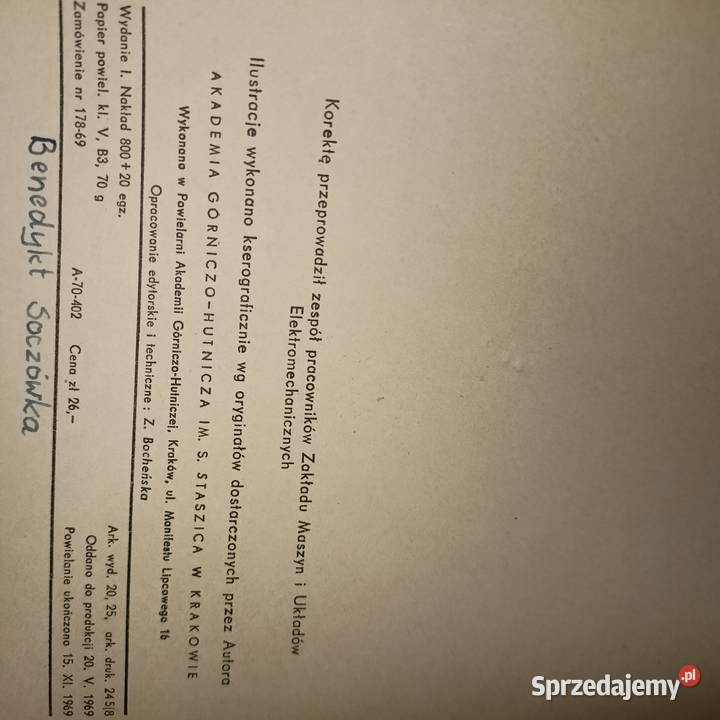 Teoria przetworników elektromechanicznych Warszawa