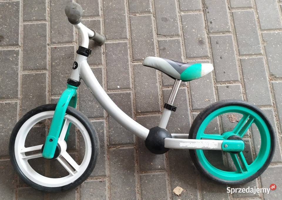 Rowerek biegowy Kinderkraft zielony biały szary Lublin sprzedam