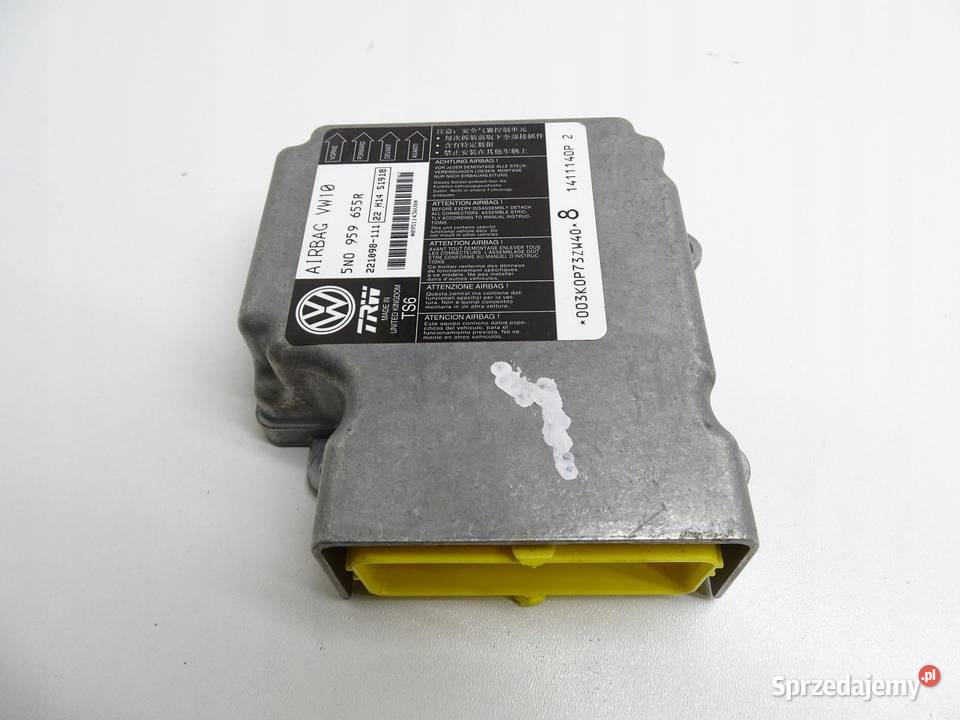 MODUŁ SENSOR STEROWNIK AIRBAG 5N0959655R VW Komputery