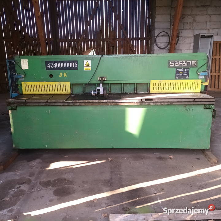 Gilotyna do blachy SAFAN 2500mm 25004 mm Milicz