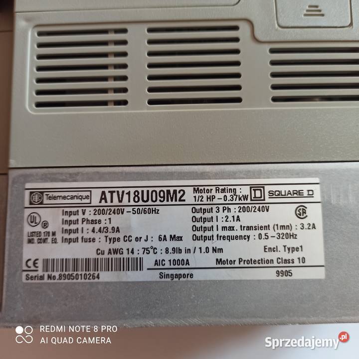 Falownik Telemecanique Schneider Lubicz Dolny sprzedam