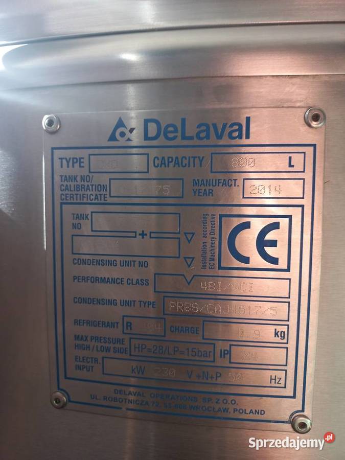 Schładzalnik mleka 850l Cieszanów