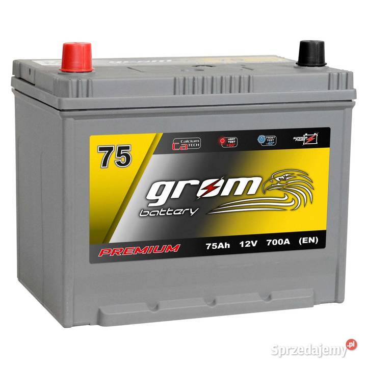 Akumulator GROM 75Ah 700A Japan Lewy Plus Rzeszów
