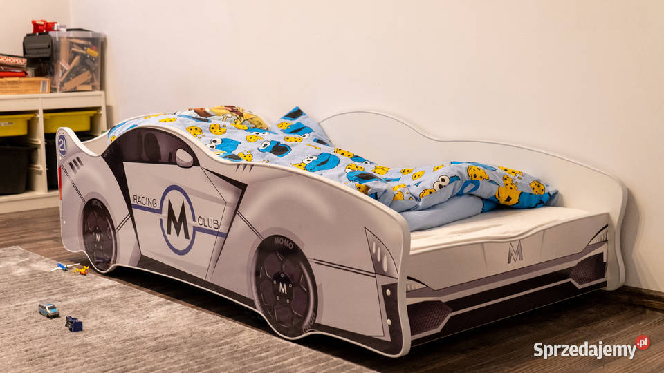 Łóżko dziecięce samochód z materacem 160 x 80