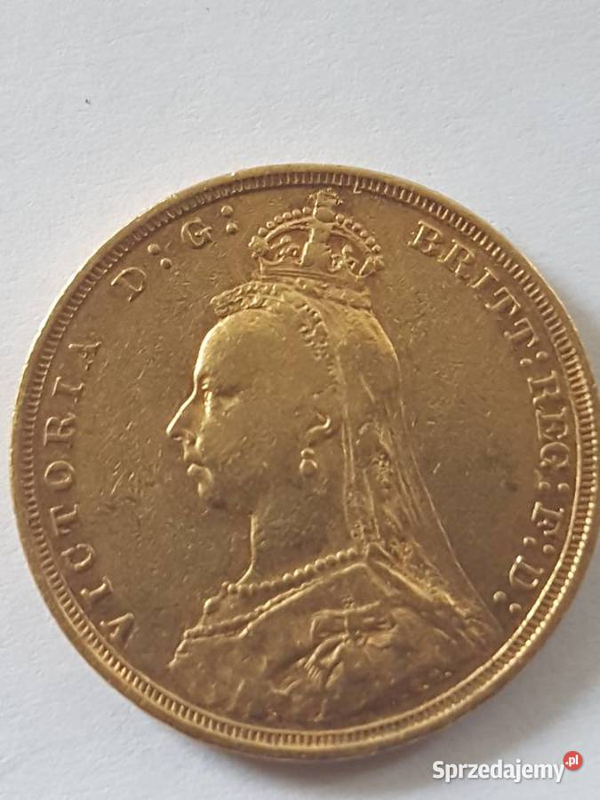 1890 Gold Sovereign Victoria Jubilee Head Londyn Warszawa