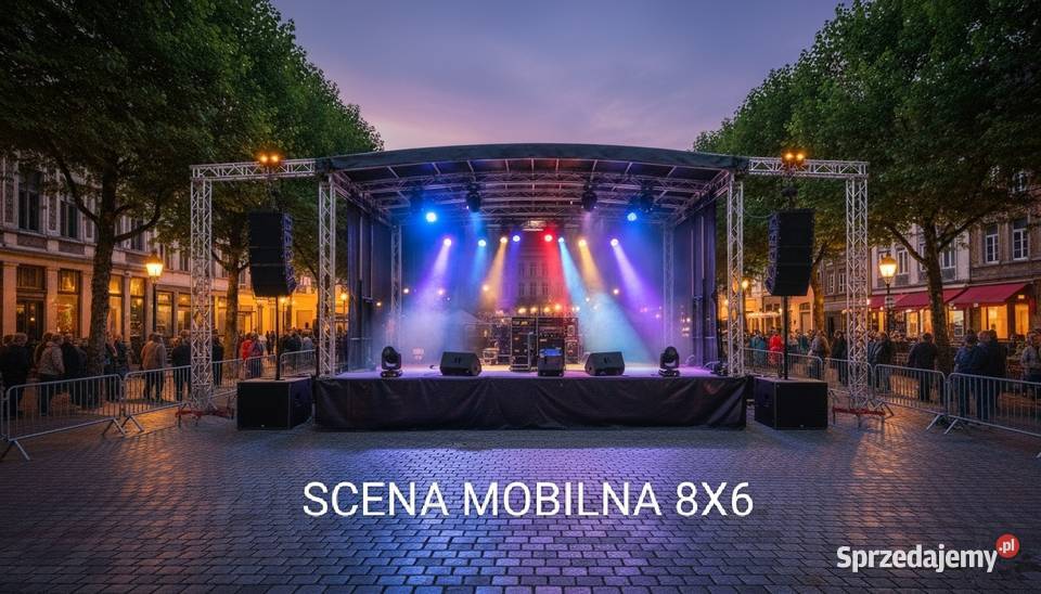 Wynajem Scena Mobilna 8x6 Scena Nagłośnienie Kraków