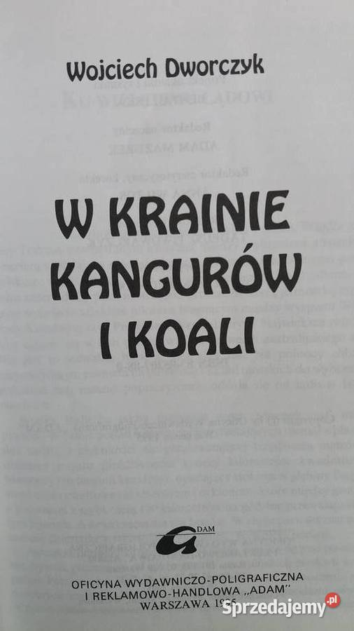 W krainie kangurów i koali Dworczyk książki Antykwariat Warszawa