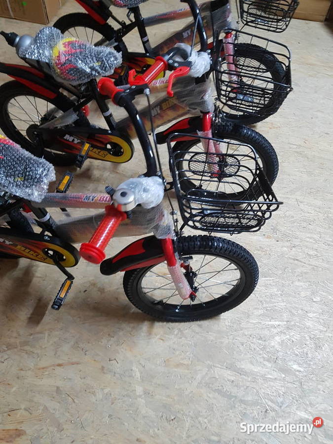 Rowerek my bike czerwono czarny 16 4 lata Głogowa sprzedam