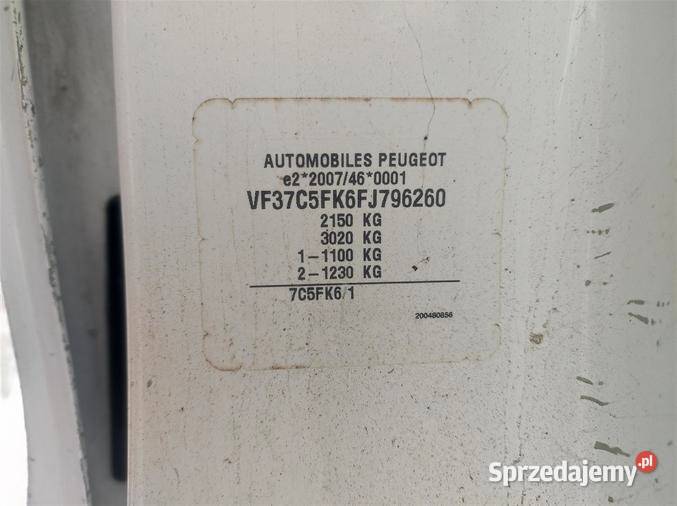 PEUGEOT PARTNER 2015 159800 ccm 98 Warszawa