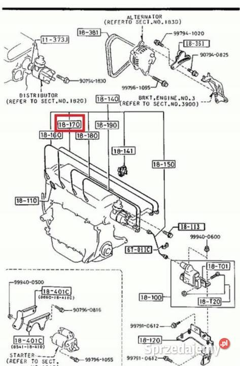 CZUJNIK POŁOŻENIA WAŁU MAZDA 323 8907 MX3 9105 lubelskie