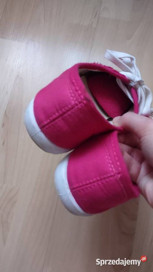 Różowe tenisówki damskie 37 tkanina Olkusz