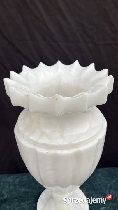 Alabaster wazon Lampa Antyki Łowicz