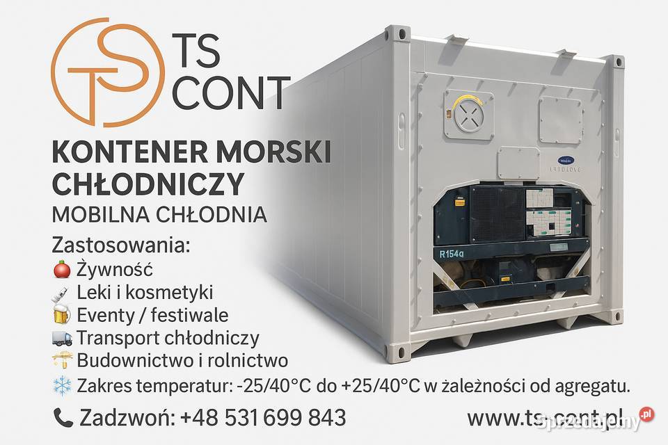 Kontener morski chłodniczy mroźnia 40 HC RF Opole sprzedam