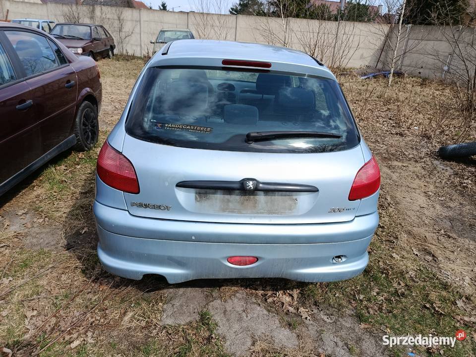Peugeot 206 20 66 kW 2001 r dawca części osobowe Samochody na części Szklarka Myślniewska