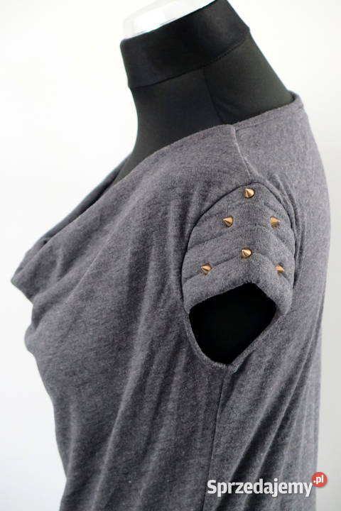 Nowa włoska tunika sukienka r S 36 WalG szary/srebrny Spódnice i sukienki Spódnice i sukienki Komorniki