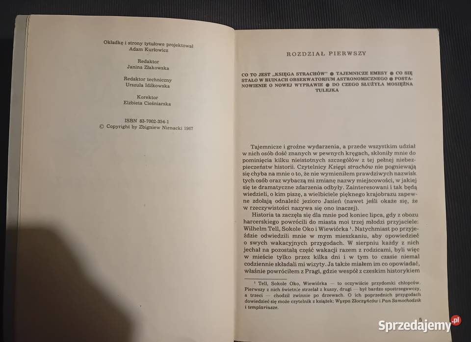 Zbigniew Nienacki Księga strachów Wyd Pojezierze Książki i Podręczniki Koźminek
