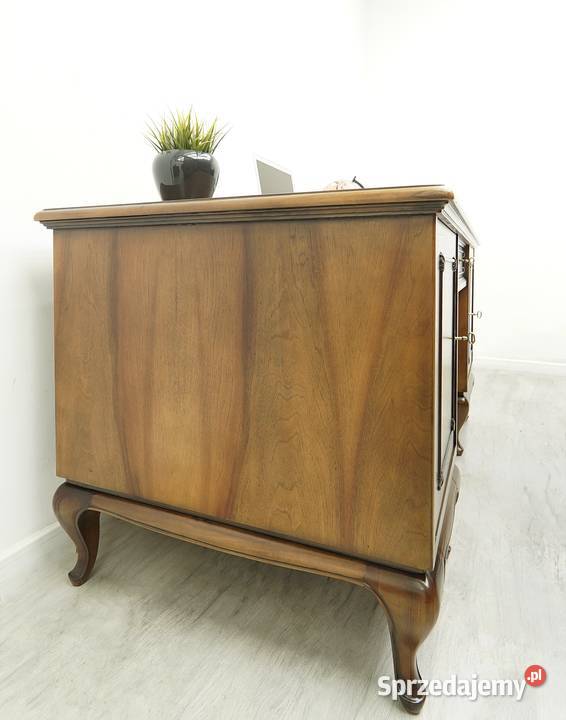 Dwustronne biurko chippendale z lat 40tych Jerka