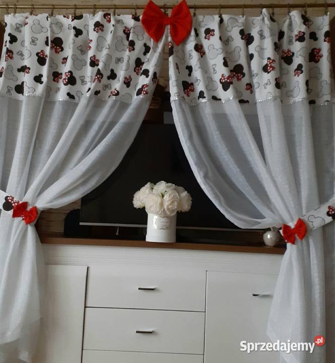 Firanki zasłonki myszka wielokolorowy Mława sprzedam